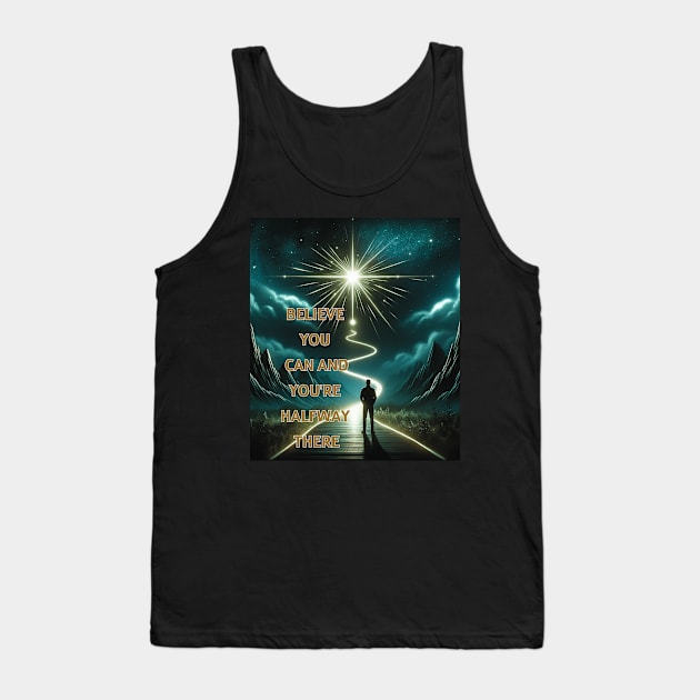 Stellar Belief: Path to Achievement Tank Top by vk09design